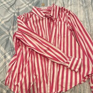 Maurices women’s XL striped button up
